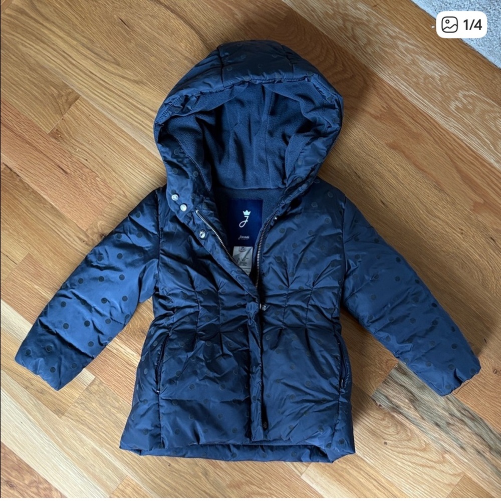 Jacadi Toddler Puffer Jacket in Dark blue EUC